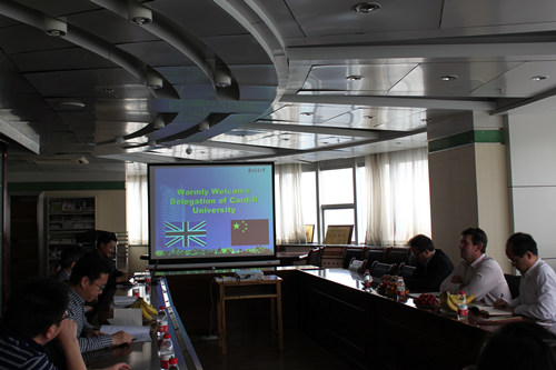 英国卡迪夫大学代表团访问我校